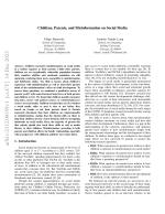 Children, Parents, and Misinformation on Social Media