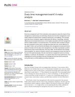 Does time management work? A meta-analysis
