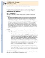 Preschools Reduce Early Academic Achievement Gaps: A Longitudinal Twin Approach