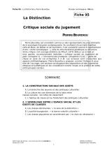 La Distinction: Critique sociale du jugement