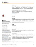 Which Foods May Be Addictive? The Roles of Processing, Fat Content, and Glycemic Load