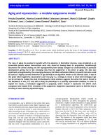 Aging and rejuvenation - a modular epigenome model