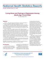 Living Alone and Feelings of Depression Among Adults Age 18 and Older