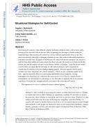 Situational Strategies for Self-Control